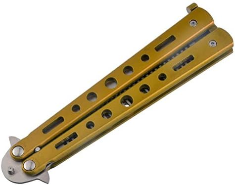 Amazon Healifty 初心者のためのヘアコームステンレス鋼折りたたみ練習トレーニングコームバタフライコームトレーナーを扱う ゴールデン Healifty シェービング用アクセサリー