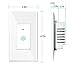 Smart WIFI Light Switch In Wall, Wireless Lighting On/Off, Remote Control Your Fixtures From Anywhere, Work With Alexa / Google Assistant ,support Android and IOS APP, 15A (Need Neutral wiring) (J909)