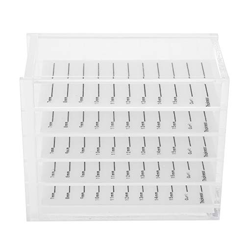 False Eyelash Storage Box 5 Layers False Eyelash Care Storage Case Box Container Holder Plastic Cases Makeup Organizer for Professional Beauty Salons