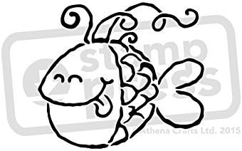 A4 Glucklicher Fisch Wandschablone Vorlage Ws00005181 Amazon De Spielzeug