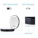 Travel Mirror Lighted Magnifying Mirror 10X 5X 1X Rechargeable Handheld Compact Mirror 5X Daylight Tri fold Makeup Mirror with Magnification LED Portable Cosmetic Vanity Mirror USB Charge Black