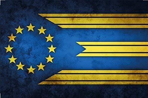 VVNC Europa Europe Fahne Flagge Flag Blechschild Schild Blech Metall Metal Tin Sign 20 x 30 cm