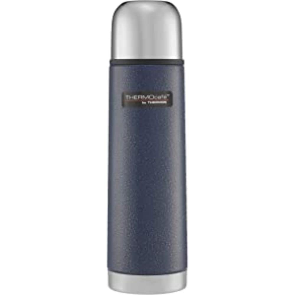 Thermos Stainless Steel Flask, Hammertone Blue, 1 l