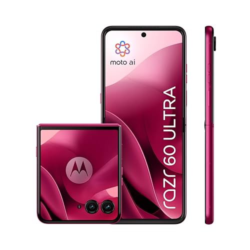 Motorola Razr 60 Ultra con Moto AI (16/512GB, 50+50MP, selfie 50MP, display esterno 4.0" interno 7" pOLED 165Hz, Qualcomm Snapdragon 8 Elite, 4700mAh, 5G, Dual SIM, Android 15) PANTONE Cabaret