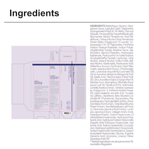 CENTELLIAN 24 Expert Madeca Cream Active Renew PDRN, 50 ml- Hidratante facial reafirmante, elástico, calmante e hidratante para todo tipo de piel