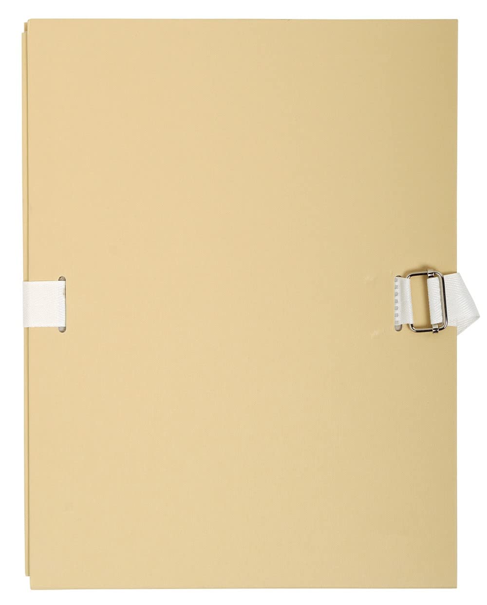 Exacompta - Ref 223015E - Expanding Folder - 240 x 320mm in Size, Suitable for Storing A4 Documents, Expands Up To 13cm , Coloured Canvas with Matching Strap - Buff (Pack of 5)