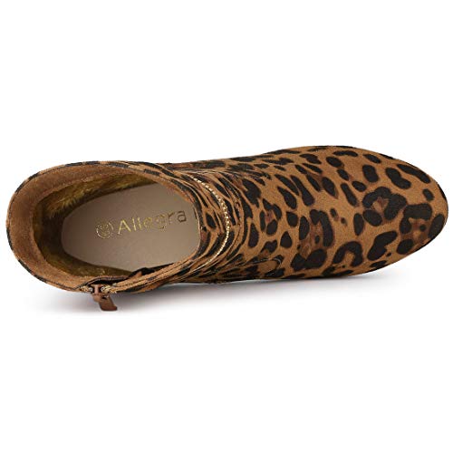 416SZ1OEnJL Allegra K Botas De Tobillo con Cremallera Y Tacón Alto A Media Pierna para Mujeres Allegra K Botas De Tobillo con Cremallera Y Tacón Alto A Media Pierna para Mujeres - Imagen 5