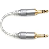 FiiO 2.2" Professional 3.5mm to 3.5mm Short Stereo Cable, Silver