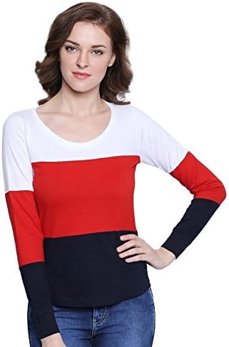 The Dry State Women's Multi Colour Full Sleeves Tshirt