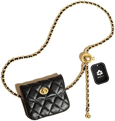 Lot Of 4 Women Chain Belt Silver And Gold Tone Adjusts Mini Purses Bag Pendant Amazon.com | BEMYLV Gold Purse Belt Fashion Fanny Pack for  main image 4