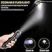 2 Pcs TACLIGHT Elite XML T6 LED Flashlight TC 1200 Lumen Super Bright COB Lantern+ Flashlight 2 in-1 with Zoom & Magnetic Base Tactical Small Flashlights As Seen On TV Taclight LED Flashlight Lantern