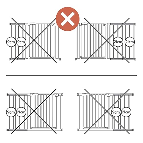 hauck Clear Step Autoclose 2, Weiß - Kinderschutzgitter Hundegitter Verstellbare Breite 75-80cm, 77cm Hoch, Selbstschließend, Flacher Einstieg, Beidseitige Einhand Öffnung, ohne Bohren 10