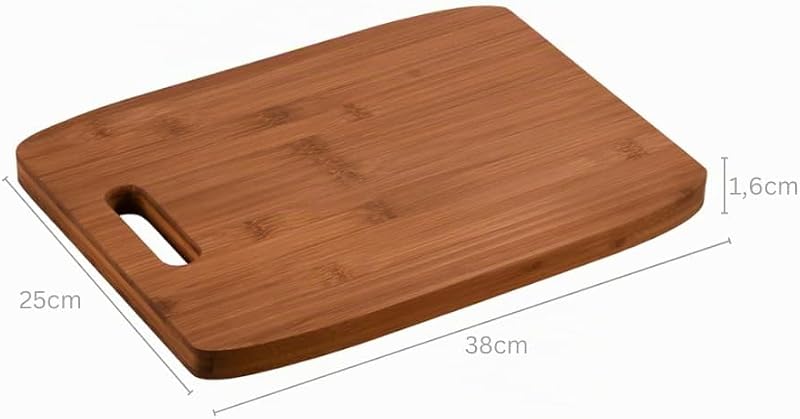 - Schneide- & Servierbrett 38×25×1,6 cm - FSC®-Bambus - geölt mit BIOFA-Öl - feuchtigkeitsabweisend & robust - 59380 — Foto 2 von 2