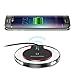 Zonix iPhone 8, 8Plus, iPhone X QI Wireless Charger Charging Pad For Samsung Galaxy S6 S6+ S7 Edge S8, S8+ Crystal Wireless Charging Station For iPhone - For All Qi-Enabled Devices (Black)