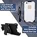 Belt Clip Holster Compatible with Otterbox Commuter Case - iPhone 7 and iPhone 8 | Easy Fit | Slim Design | Built in Kickstand [case not Included]