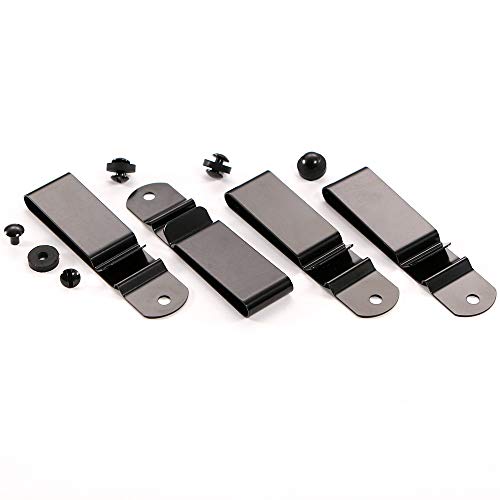 Universal Holster Mounting Loops - OWB Angled Belt Attachments (Black)