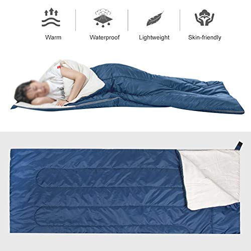 Estink- Sleeping Bag for Adults,Blue 74.8x29.5x2inch Lightweight Waterproof Portable Cool Weather for Outside Activity w/Carry Storage Bag