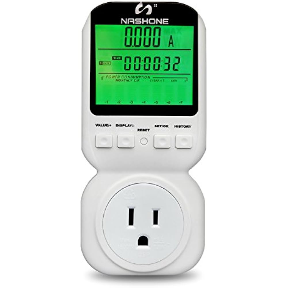 Digital Electric Power Meter, Smart Home Energy Consumption Monitor