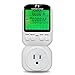 Nashone Digital Electric Power Meter, Smart Home Energy Consumption Monitor,Wall Plugged with Timer LCD Display Overload Alarm
