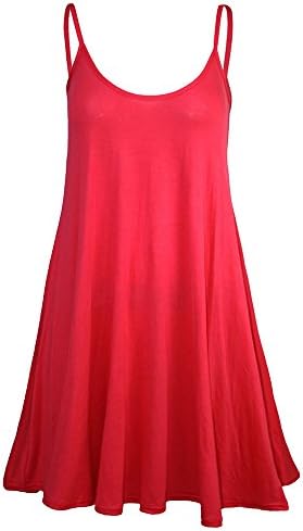Sanahy Womens Dress Sale,Summer Casual Solid Sleeveless Strappy Dress Summer Camisole Beach Swing Mini Dress