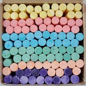 Dustless Chalks Assorted Colours 100 pcs (Pack of 1)