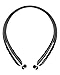 Rodzon Bluetooth Headphones, Retractable Earbuds Neckband HD Stereo Wireless Headsets, Bluetooth 4.1 Sweatproof Sport Earphones with Mic, 15 Hours Playtime for iPhone Android Cellphones (Black)