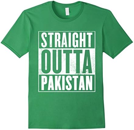 Mens Pakistan Shirt - Straight Outta Pakistan T-Shirt Medium Grass