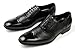 Delli Aldo Mens Dress Shoes Fashion Lace up Wingtip Oxfords Black
