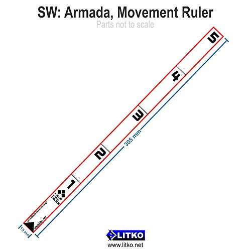 SW: Armada, Movement Ruler, Translucent Grey (1)