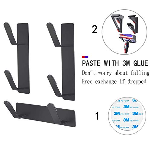 XIGOO Docks Station Accessory Holders Fit for Dyson V10 V8 V7 V6 Cordless Vacuum Cleaner, Self Adhesive Accessories for Dyson Vacuum - Thumbnail 3