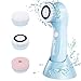 Facial Cleanser Brush, 2019 New Version, Rechargeable Waterproof Cleansing Rotating Brush Set, With 3 Brush Heads Exfoliating Massager