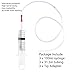 3 Pack 100ml Syringes with Tubing, Large Plastic Garden Syringe for Scientific Labs and Liquid Dispensing Metric Multiple Uses