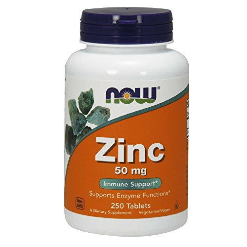 NOW Zinc Gluconate 50mg,250 Tablets