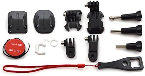Universal Gopro Basic Camera Accessories Combo + Grab Bag of Mounts + Combo Accessories Buckle Kit for Gopro Hero 3 3+ 4 3 2, Xiaomi, Xiaoyi, SJ Sports Camera, Sony during sport activities