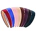 BBTO 8 Pieces Satin Headbands, 1 Inch Wide Hair Band Ribbon Headbands for Women Girl, 8 Colors