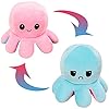 JXMORE Soft Reversible Octopus Plush Toys - Flippy Mood Octopus Reversible Plushies - Stuffed Happy Sad Octopus Gifts…