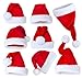 Z-Tala- 2019 Santa Hats for Adults-Velvet Santa Hats with Plush Trim-Comfort Liner Santa Hat-Red -2 Pack