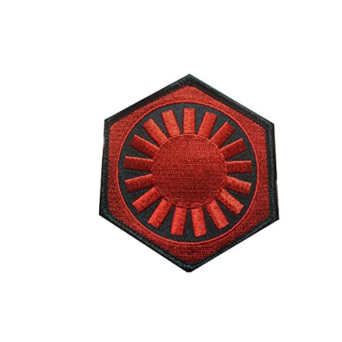 Star Wars The Force Awakens First Order Insignia Iron/Sew-On Embroidered 3 3/8" X 3" Patch