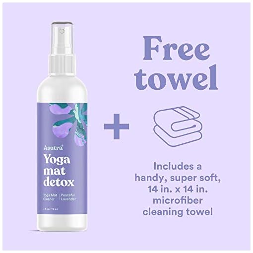 ASUTRA Natural & Organic Yoga Mat Cleaner (Peaceful Lavender Aroma), 4 fl oz | Safe for All Mats & No Slippery Residue… - Image 4