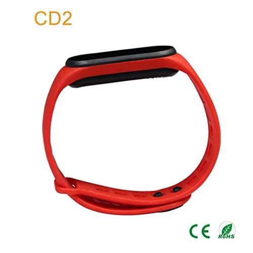 Sonmer Smart Fitness Tracker, Activity Tracker with Step Counter Watch, Smart Wristband with Stopwatch Distance Calorie Exercise Data Memory Monitor for Kids Women Men (Red) - Thumbnail 3