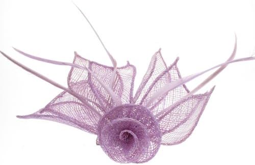 Glitz4Girlz Lilac Coiled Flower Fascinator Clip by Glitz4Girlz