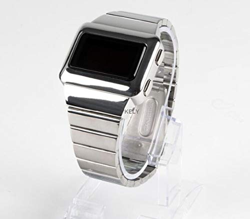 Kely Silver 70s 1970s Old Vintage Style LED Watch Digital Rare Retro Watch 12/24hour Astronaut Style