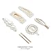 12 Pcs Pearls Hair Clips for Women Girls - Cehomi Fashion Korean Clips/Ties Bling Hairpins Headwear For Women girls and Ladies Headwear Styling Tools Accessories