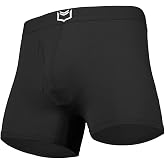 SHEATH 2.1 Men's Athletic Fit Trunk Underwear Boxer Briefs w/Dual Support Pouch | Moisture Wicking Breathable Modal (3")