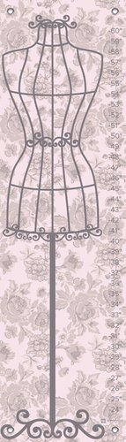 Oopsy Daisy Growth Charts Vintage Form by Marcie Carson, 12 by 42-Inch