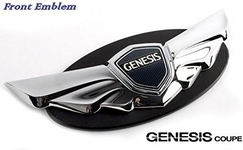 Chrome Front Grill ; Rear Trunk emblem 2ea (set) ;Front Grill ; Rear Trunk Genuine emblem For Hyundai Genesis Coupe 2010~2013