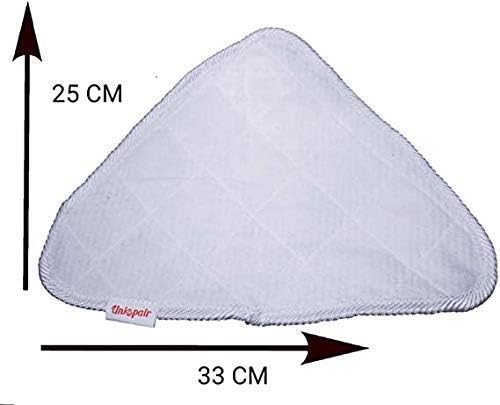2 x microfiber white coral pads of 100 Hot Spray and Steam Mop Replacement Pads by UniSpair, One - Image 5