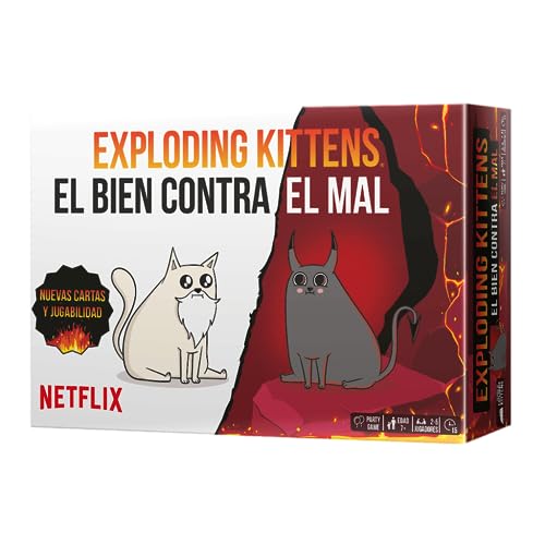 ASMODEE EXPLODING KITTENS Good VS Evil Board Game - Spanish version