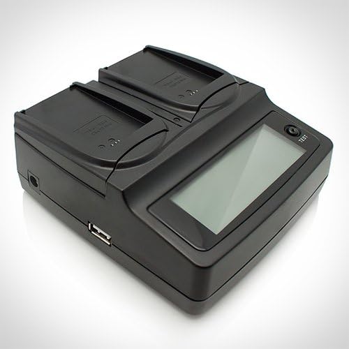 PhotoPro Dual Charger for Nikon EN-EL15 Digital Camera Batteries - Works with Nikon Coolpix P7000, P7100, D3100, D3200, D5100 Digital Cameras, Super-fast Charger with 2 Bays, Car and Wall Charger
