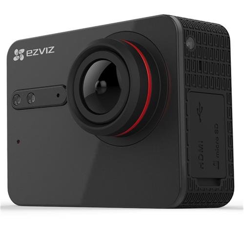 EZVIZ 5 PLUS Ultra HD 4K Video Wifi Sports Action Camera with Waterproof Touchscreen Case, Black